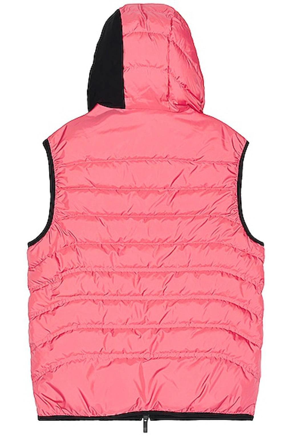 MONCLER Pink Nuberia Down Vest In Desert Rose Product Image