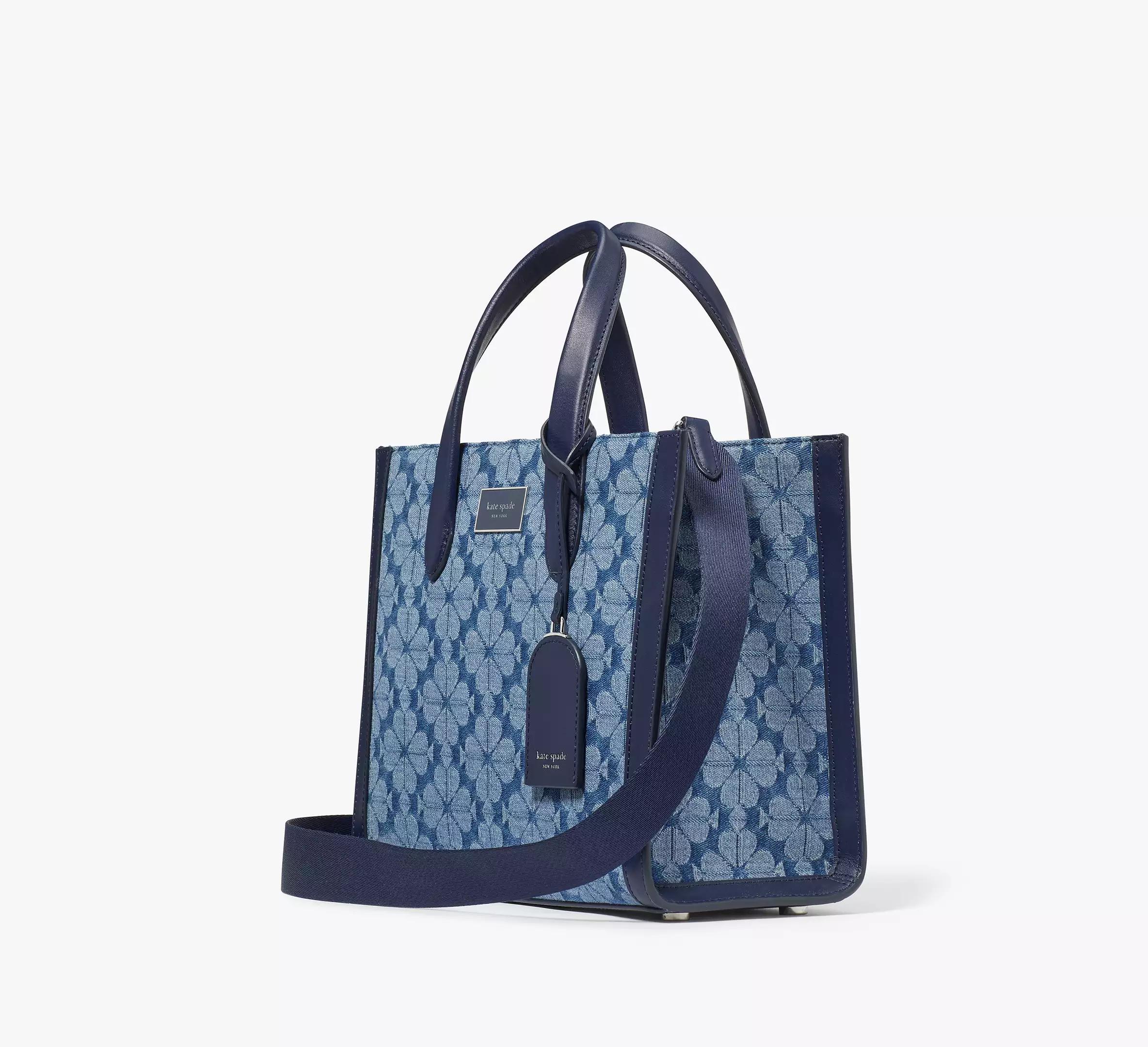 Spade Flower Jacquard Denim Manhattan Small Tote Product Image