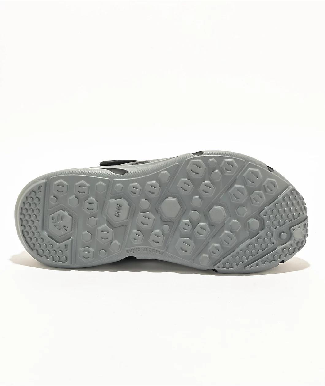 Joybees Trekking Grey & Black Acid Clog Sandals Product Image