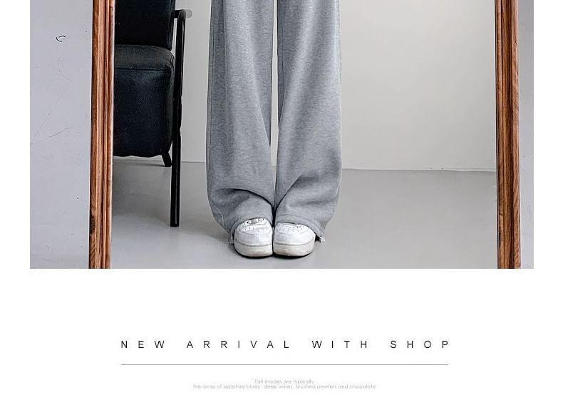 Drawstring Waist Plain Wide Leg Sweatpants (Various Designs) Product Image