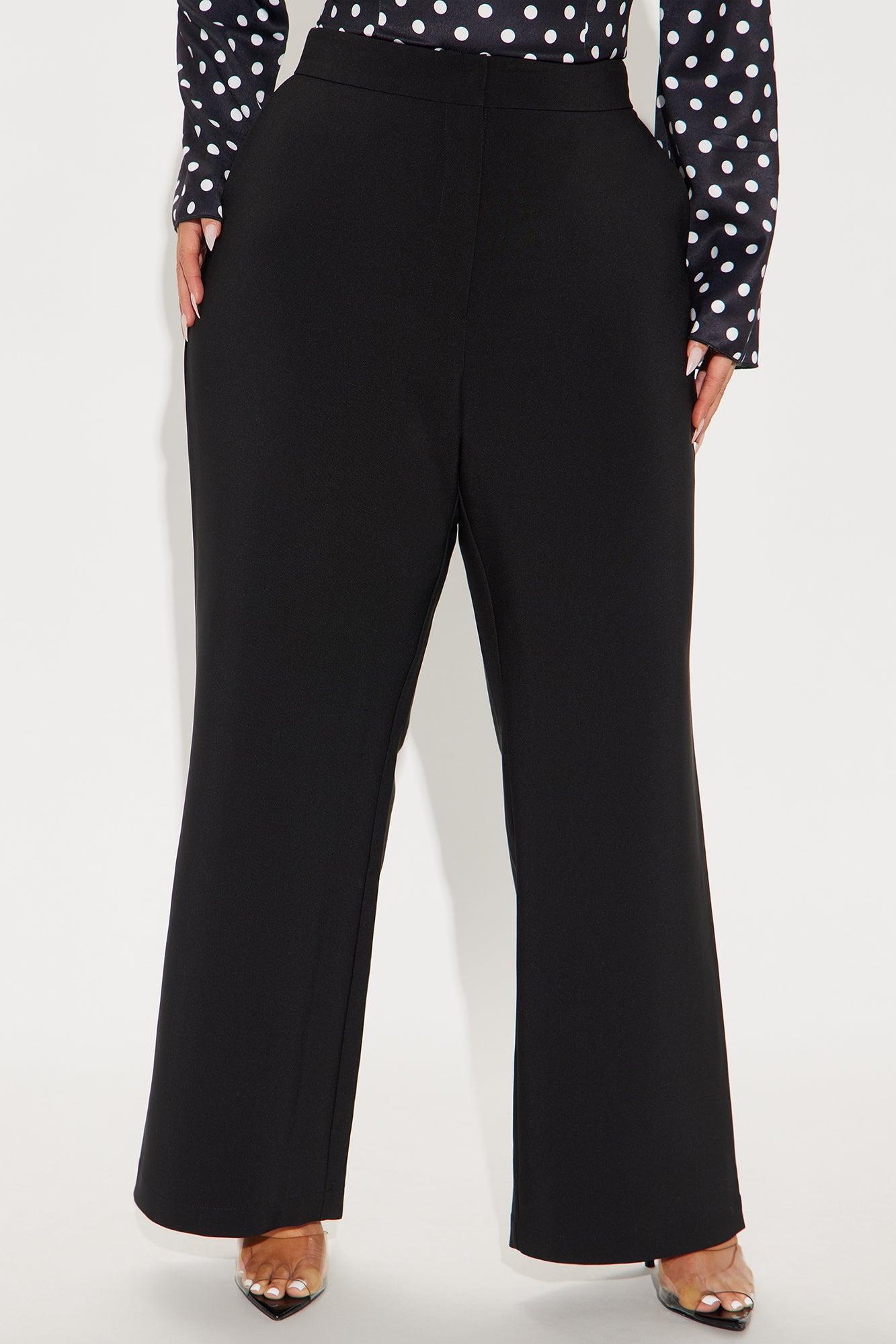 Harper Wide Leg Trouser - Black Product Image