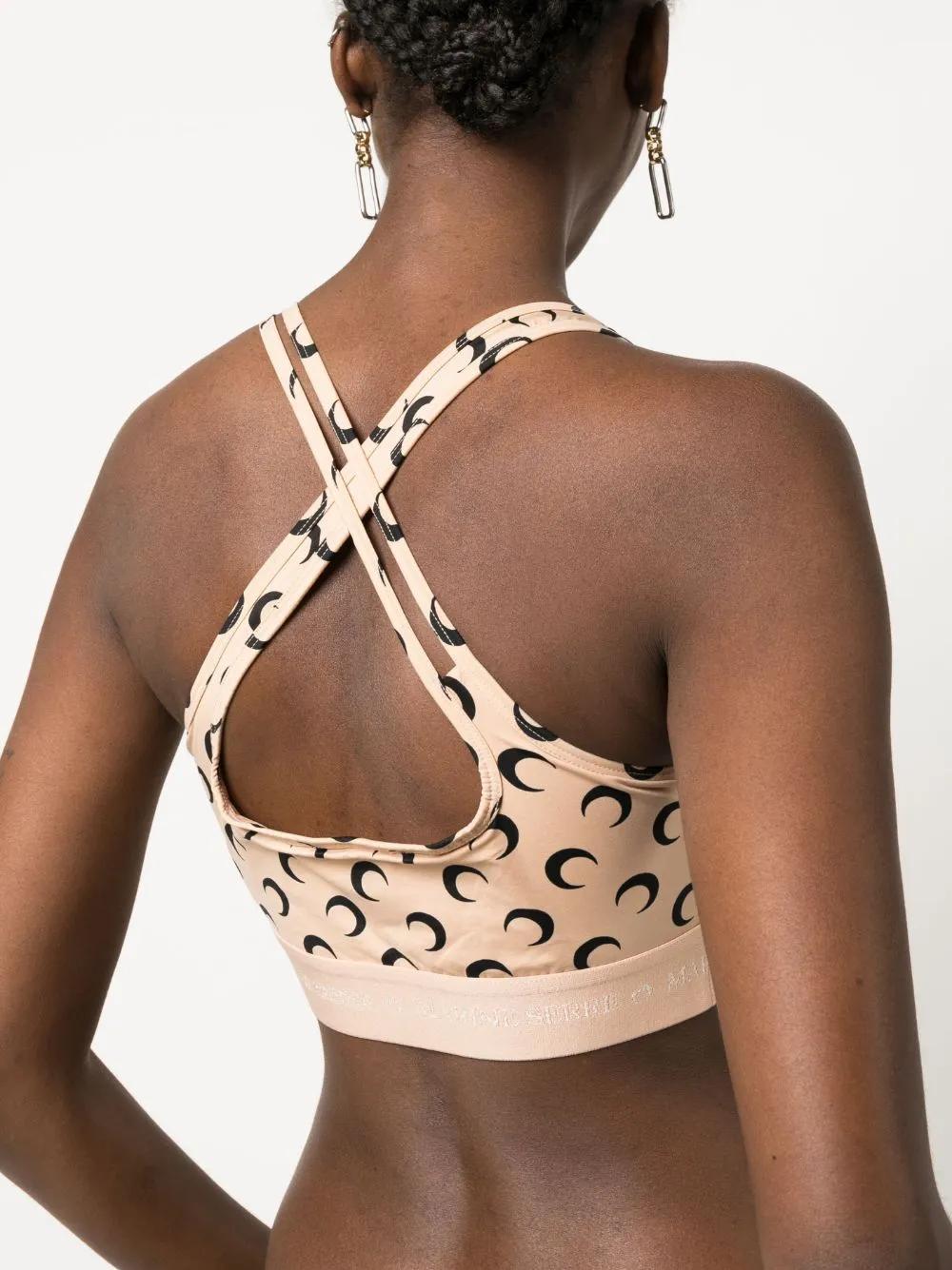 Crescent Moon-print crop top Product Image