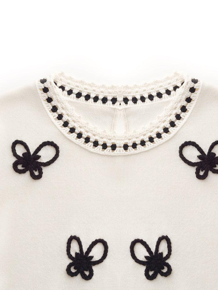 Tencel Butterfly Women Knit Top Product Image