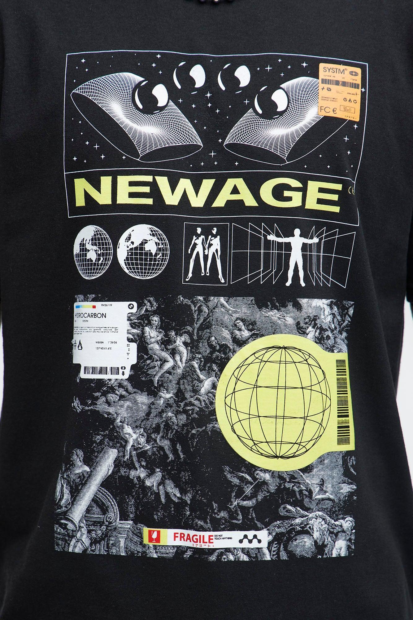 New Age Universe Short Sleeve Tee - Black Product Image