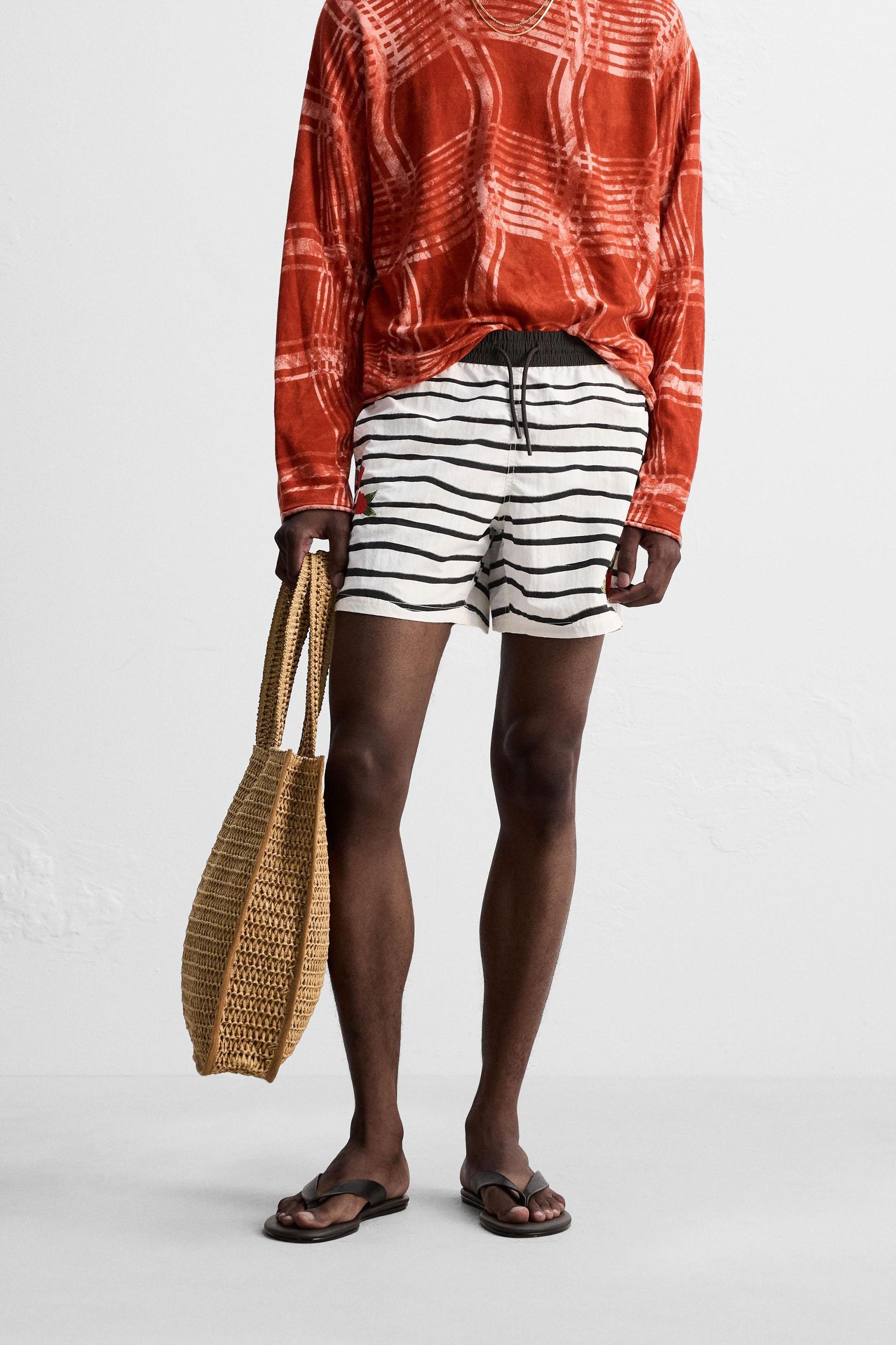 OTIS KWAME KYE QUAICOE PRINTED MID-LENGTH SWIMSUIT Product Image