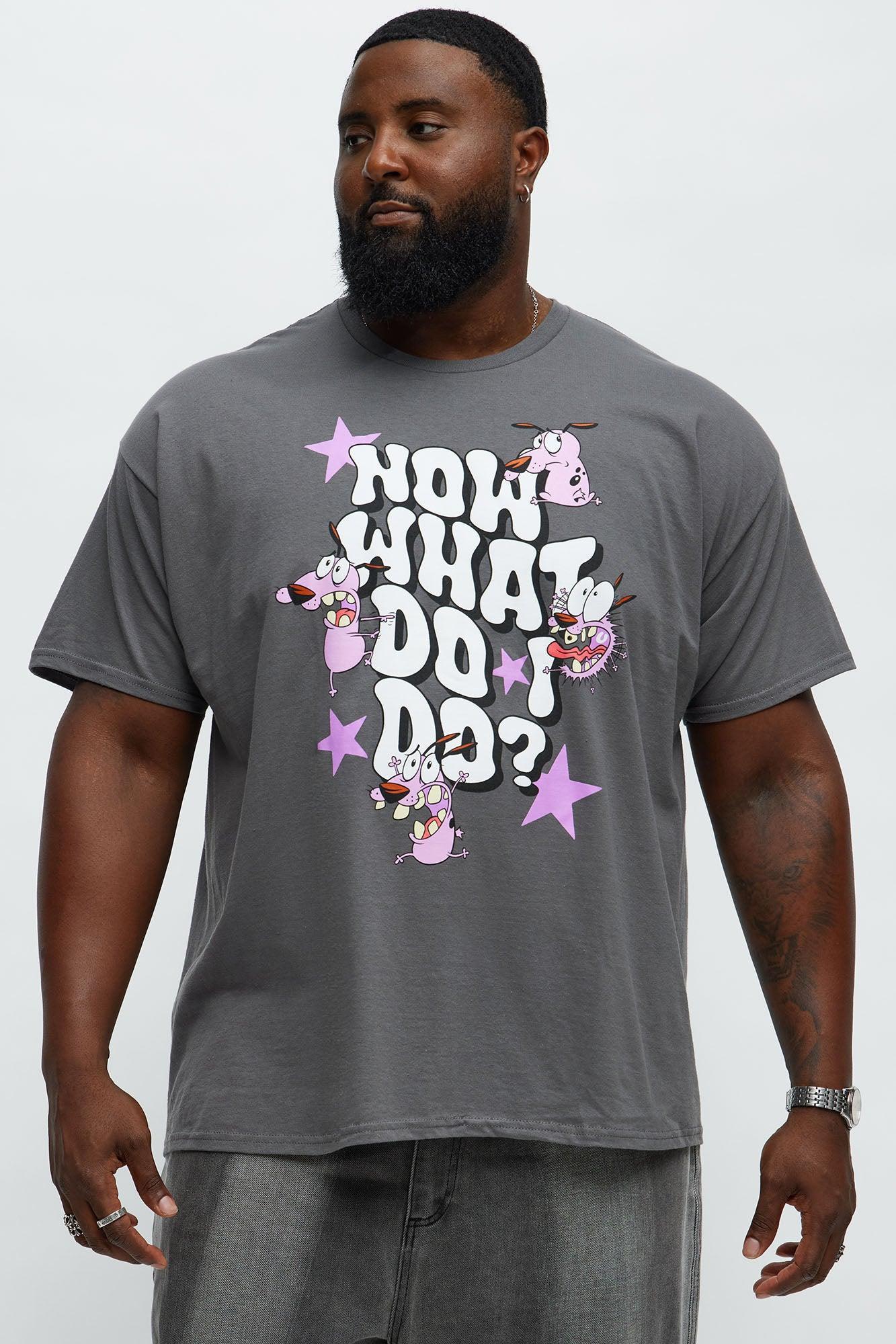 Courage The Cowardly Dog Show Short Sleeve Tee - Charcoal Product Image