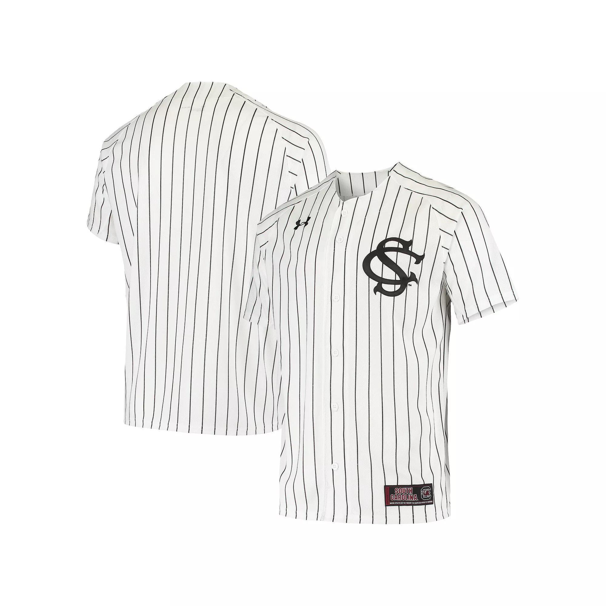 Men's Under Armour White South Carolina Gamecocks Replica Performance Baseball Jersey,  Product Image