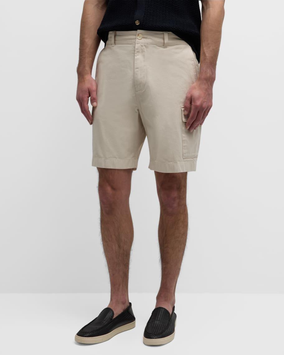 Men's Garment-Dyed Twill Cargo Shorts Product Image