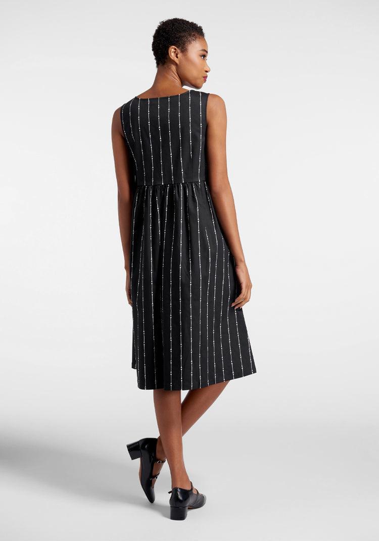Striped to the Bone Midi Dress Product Image