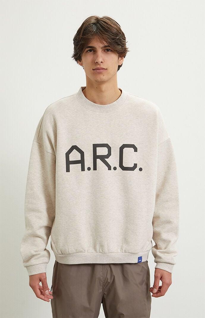 A.R.C. Men's Vintage Wash Heavyweight Fleece Crew Neck Sweatshirt - Product Image