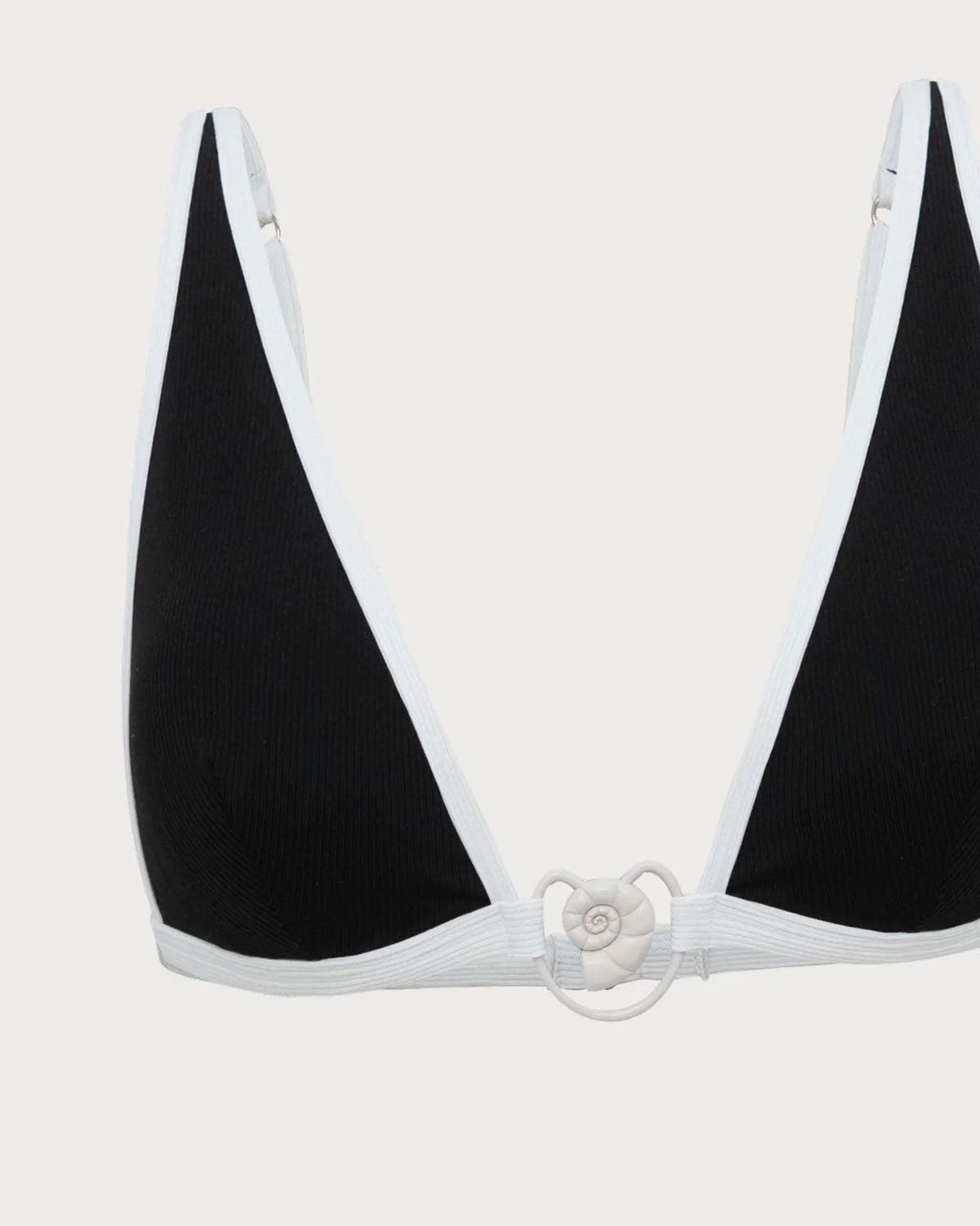 Black Contrast Thread Bikini Set Product Image