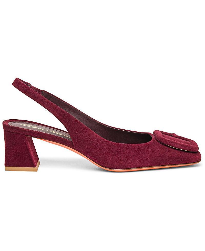 Womens 50mm Suede Slingback Pumps Product Image