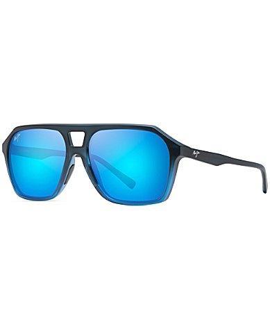 Mens Wedges 57MM Aviator Sunglasses Product Image