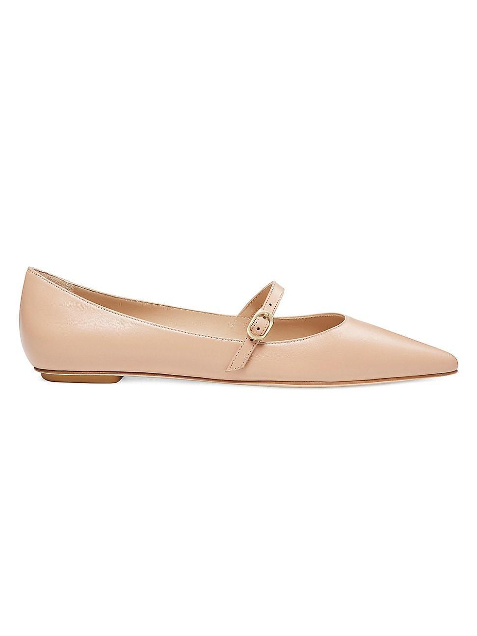 Emilia Leather Mary Jane Ballerina Flats Product Image