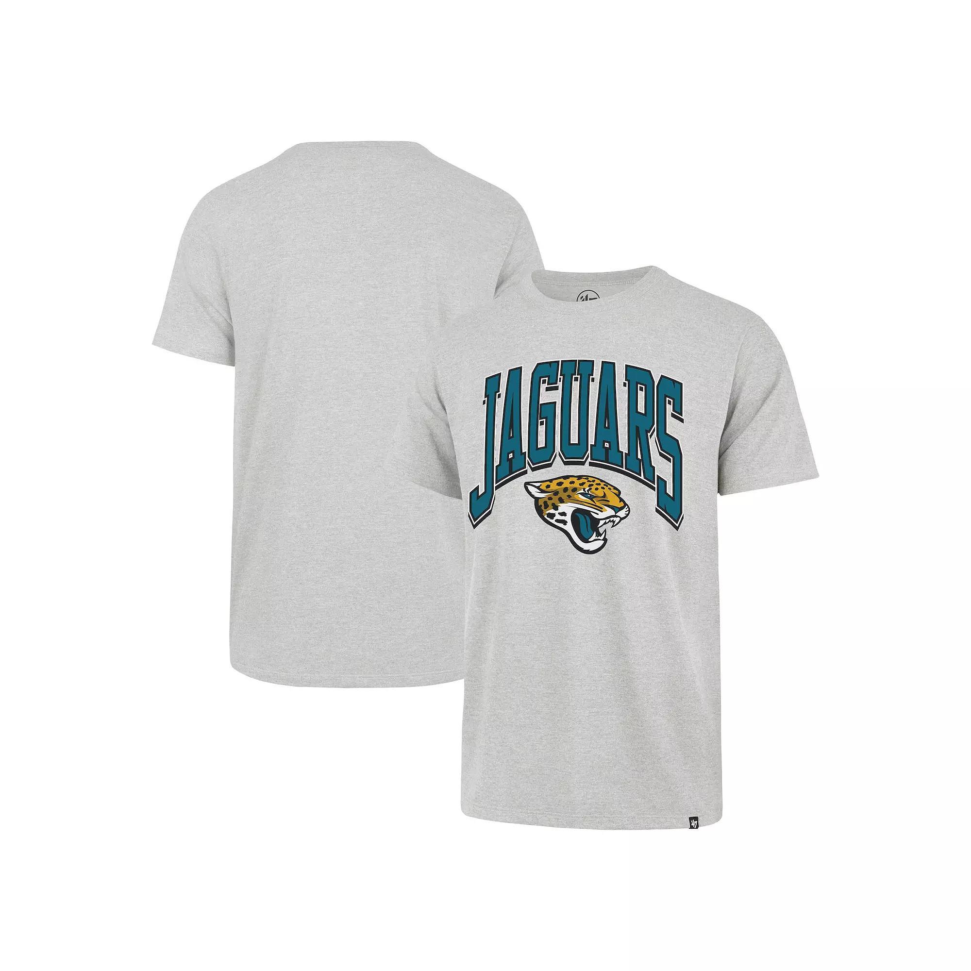 Men's '47 Gray Jacksonville Jaguars Walk Tall Franklin T-Shirt, Size: 2XL, Grey Product Image