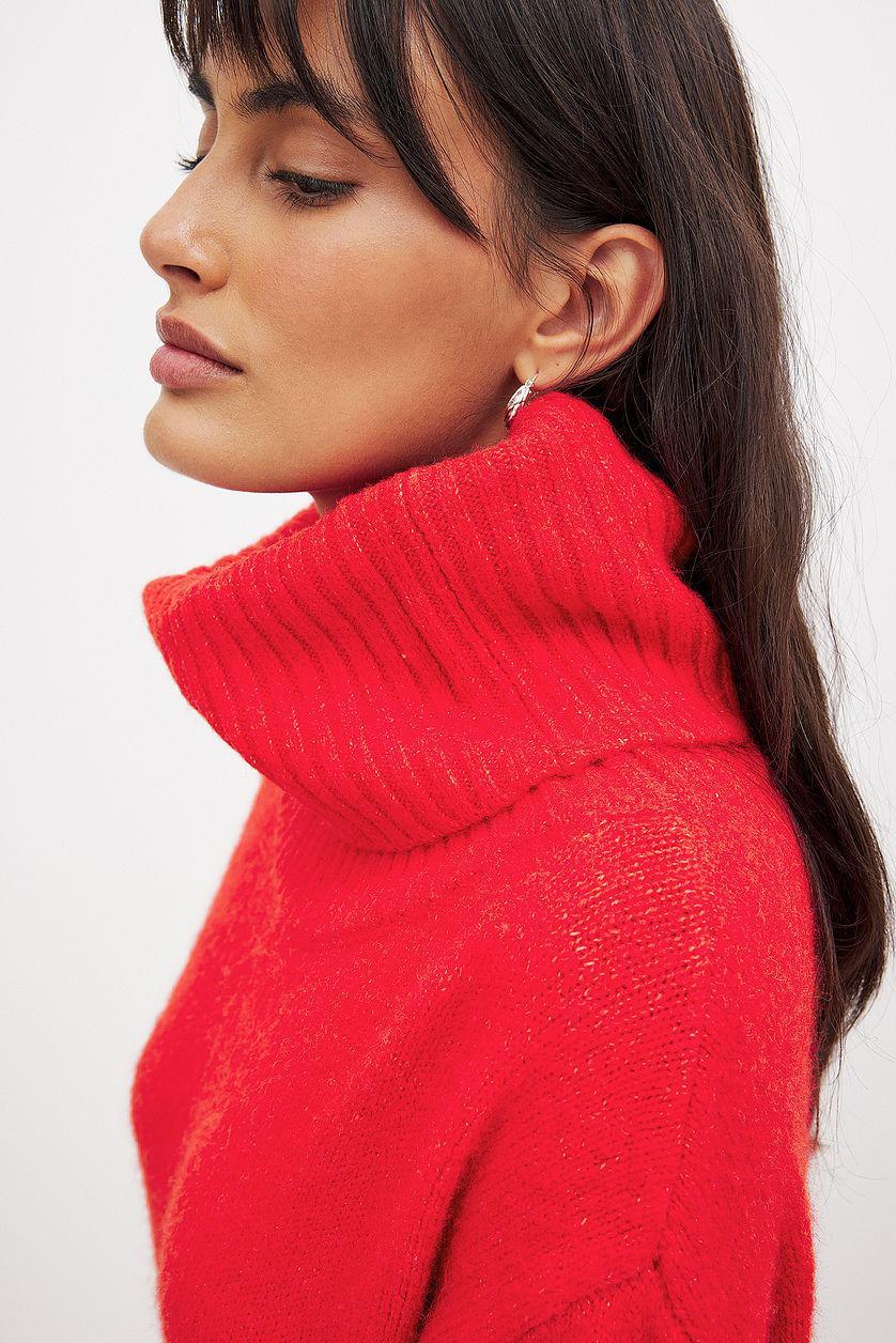 Knitted Maxi Turtle Neck Dress Product Image