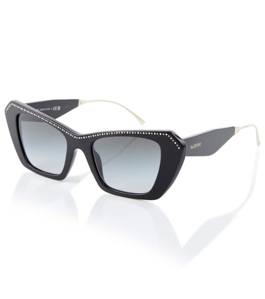 Embellished Cat-eye Sunglasses In Black Product Image