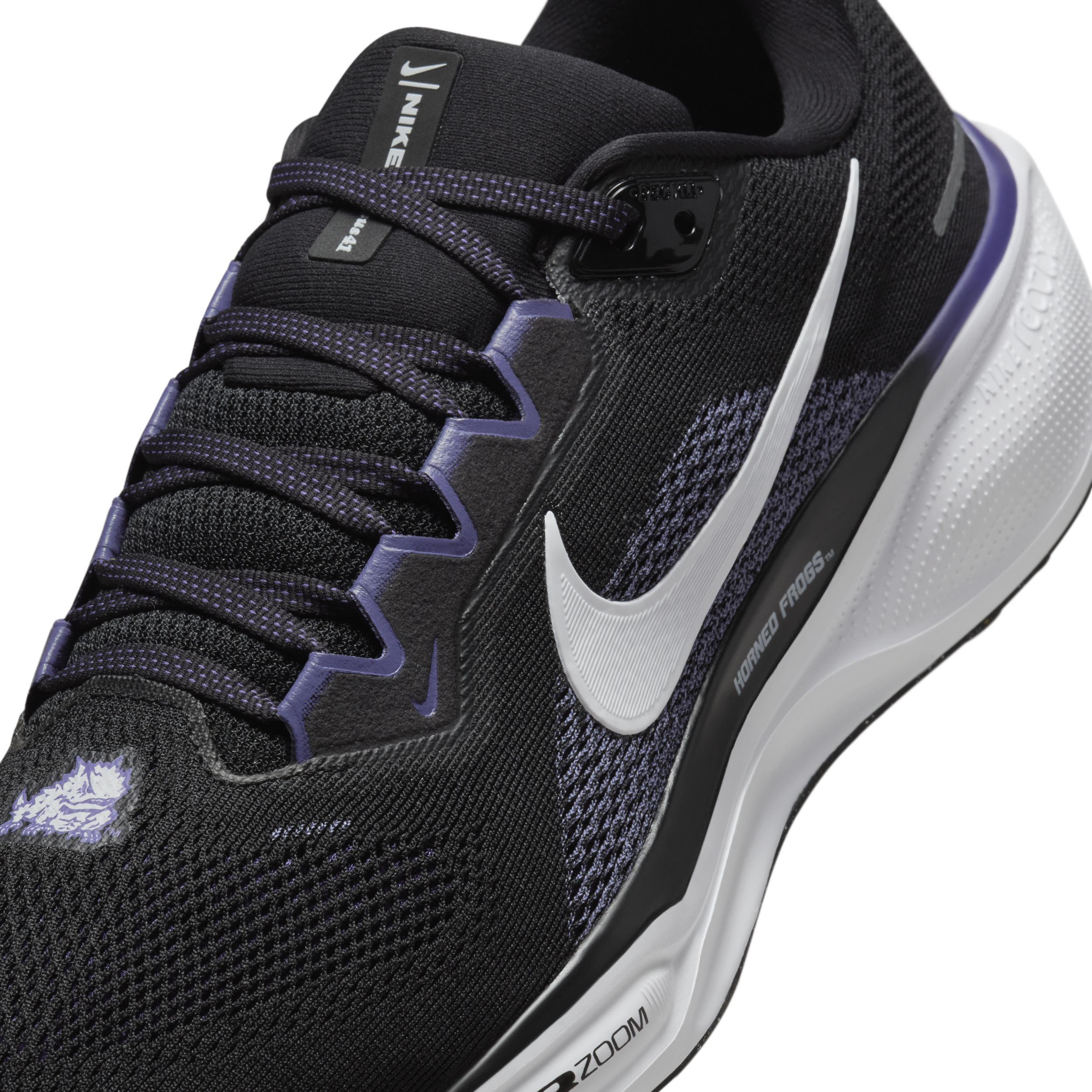 TCU Pegasus 41 Nike Men's College Road Running Shoes Product Image