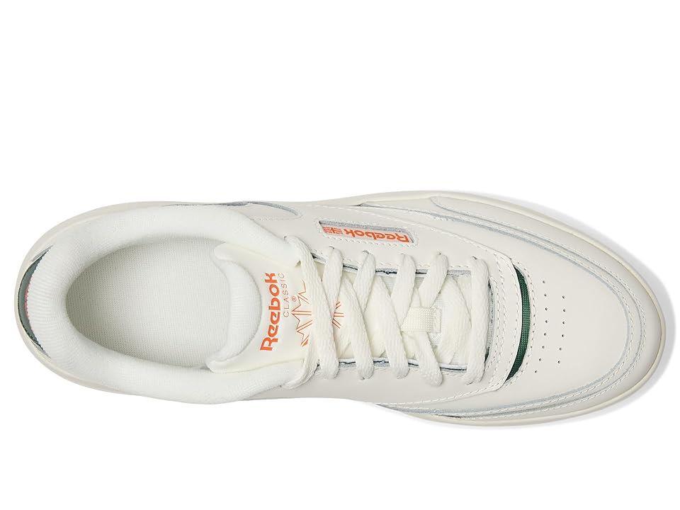 Reebok Lifestyle Women's Club C Extra (Dark Green/Pump Orange/Chalk) Women's Shoes Product Image