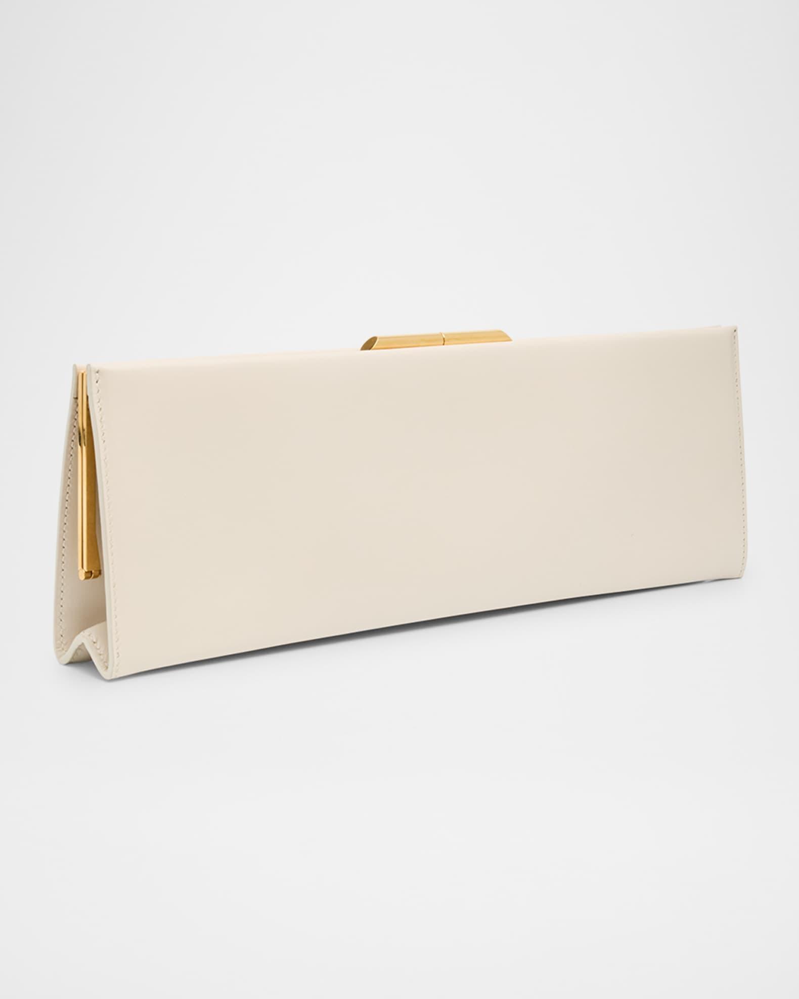 Midnight Large Pochette Clutch Bag in Leather Product Image