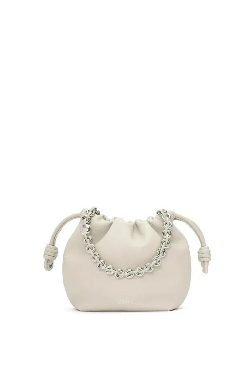 LOEWE Leather Mini Flamenco Purse In Seasalt Product Image