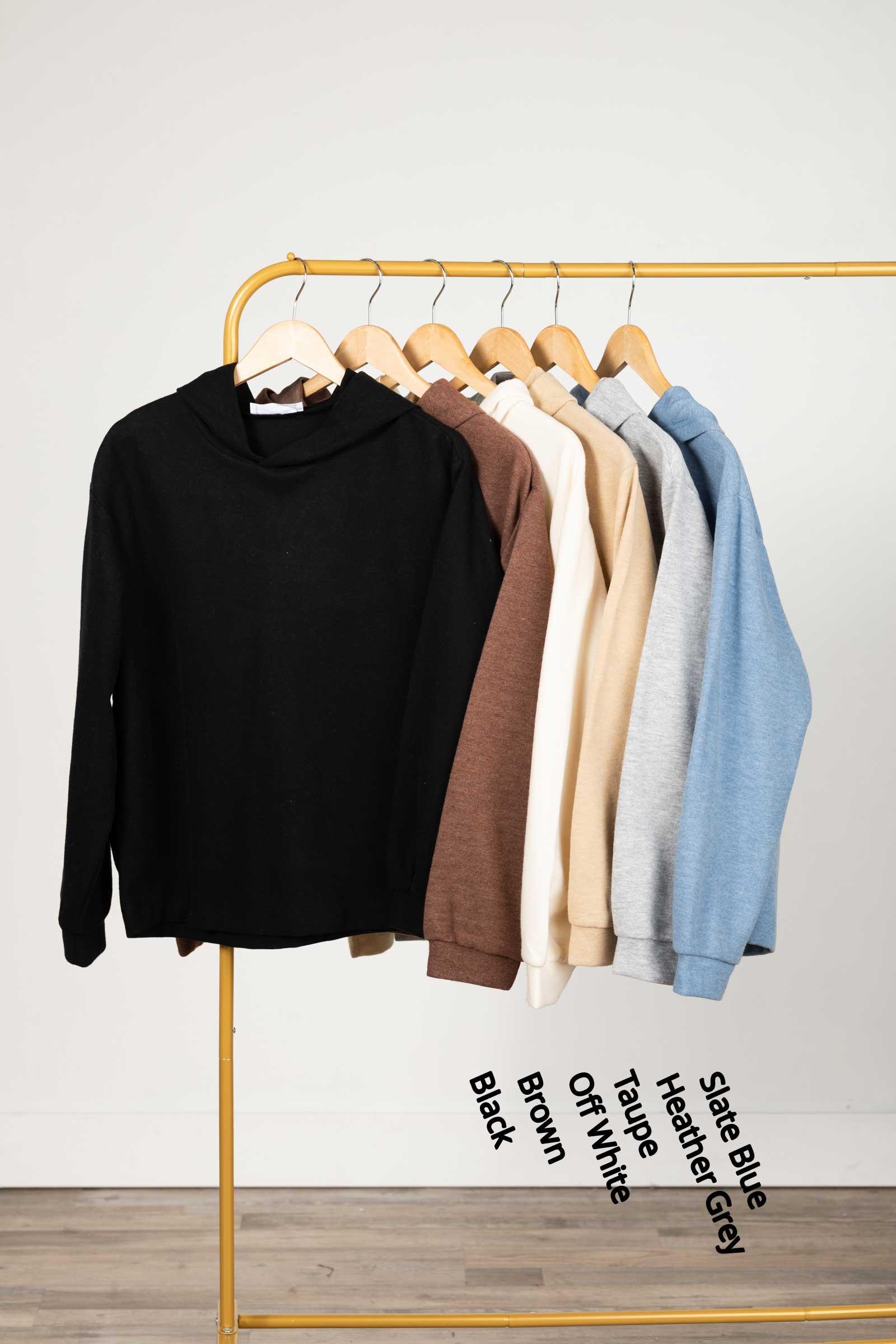 Relaxed Knit Hoodie Product Image