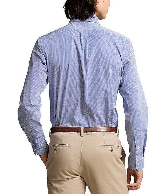 Polo Ralph Lauren Slim-Fit Stretch Stripe Poplin Long Sleeve Woven Shirt Product Image