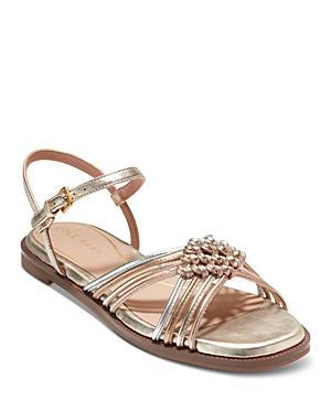 Cole Haan Womens Jitney Knotted Ankle Strap Sandals Product Image