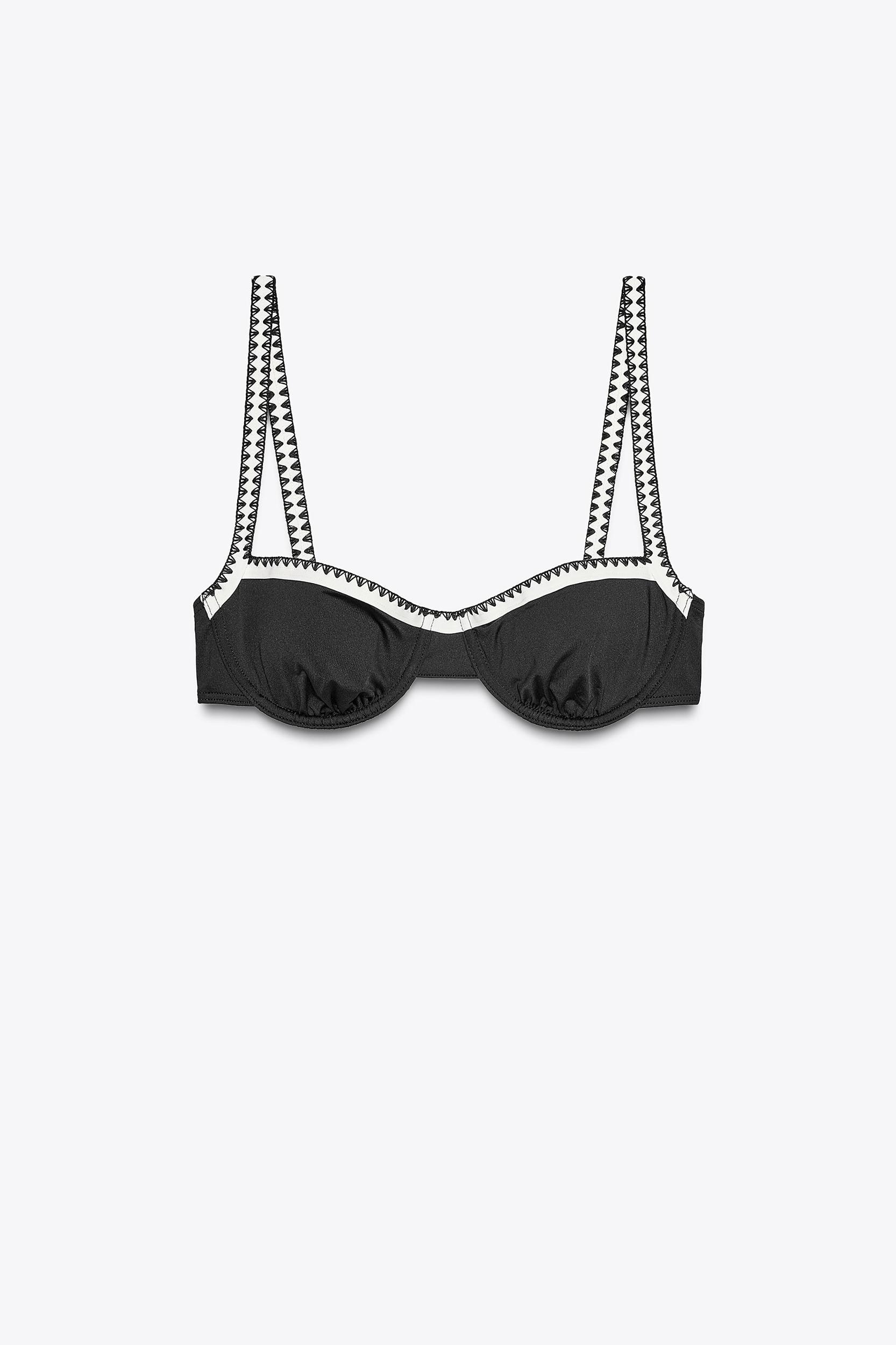 CONTRAST UNDERWIRE BIKINI TOP Product Image