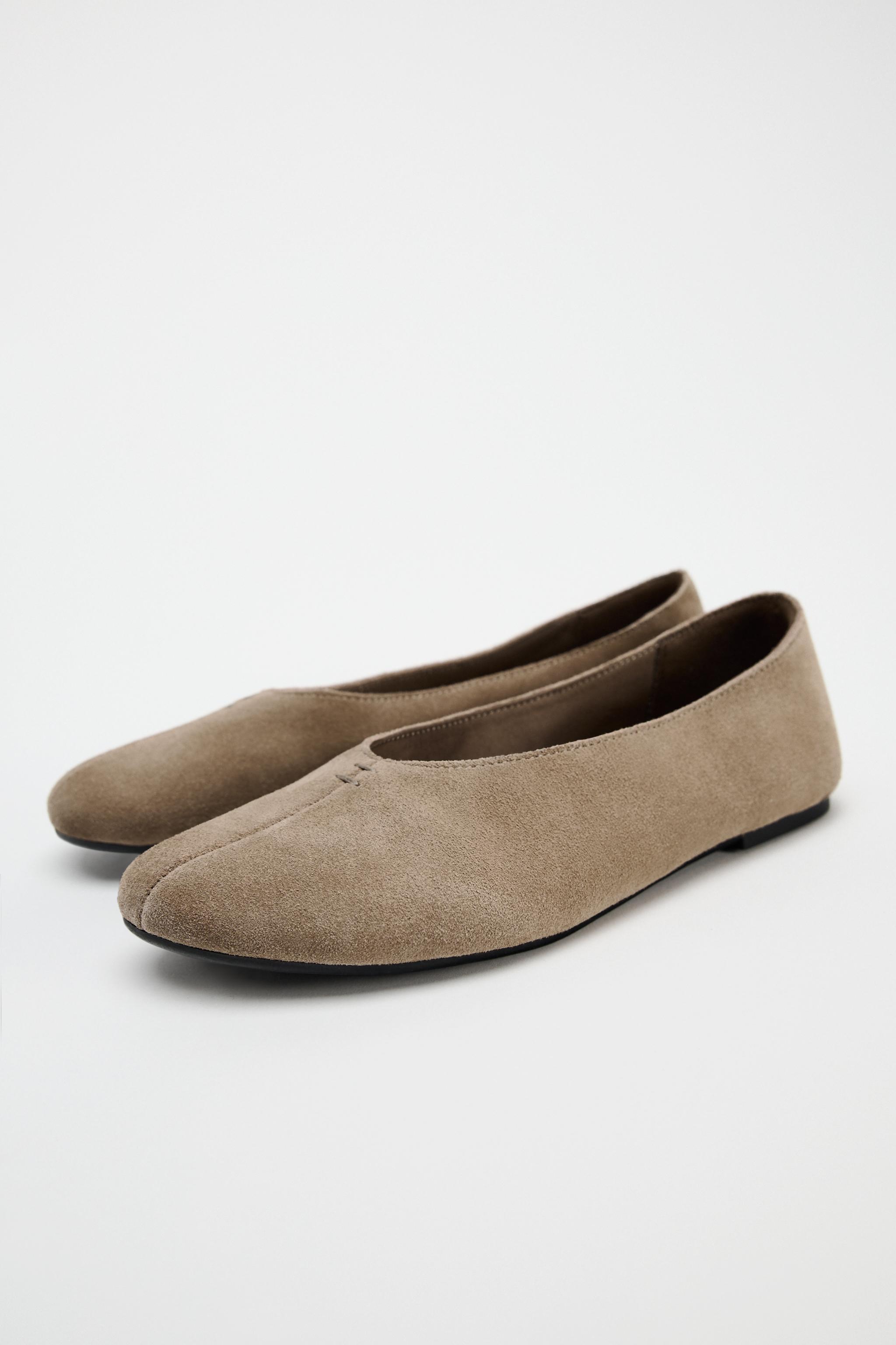 SOFT SUEDE BALLET FLATS Product Image