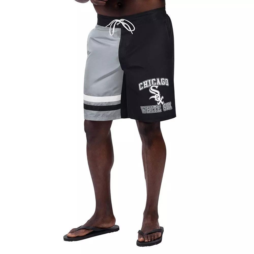 Men's G-III Sports by Carl Banks Black Chicago White Sox Anchor Swim Trunks,  Product Image