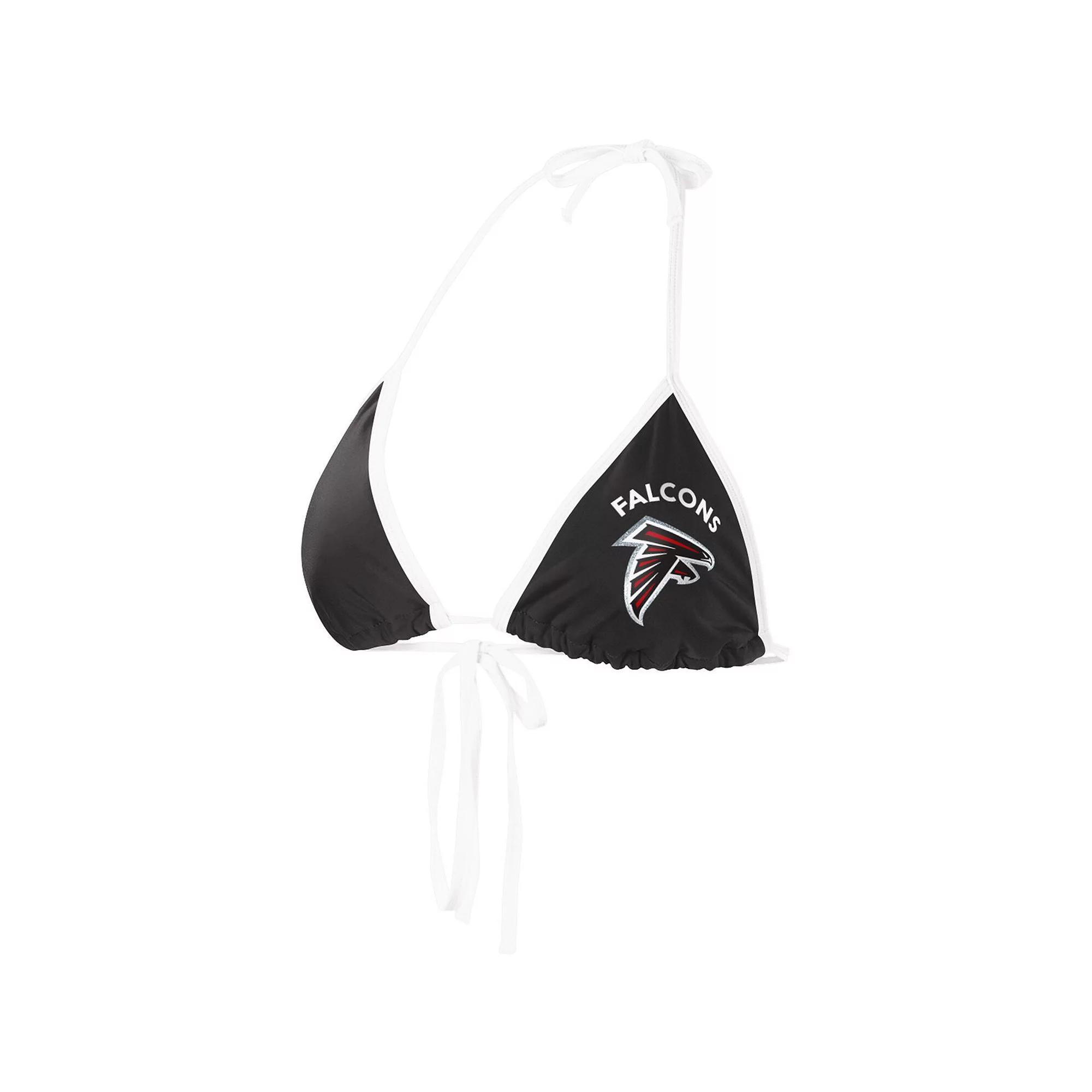 Women's G-III 4Her by Carl Banks Black Atlanta Falcons Perfect Match Bikini Top, Size: Small Product Image