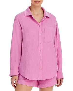 Echo Gauze Boyfriend Shirt Swim Cover-Up Product Image