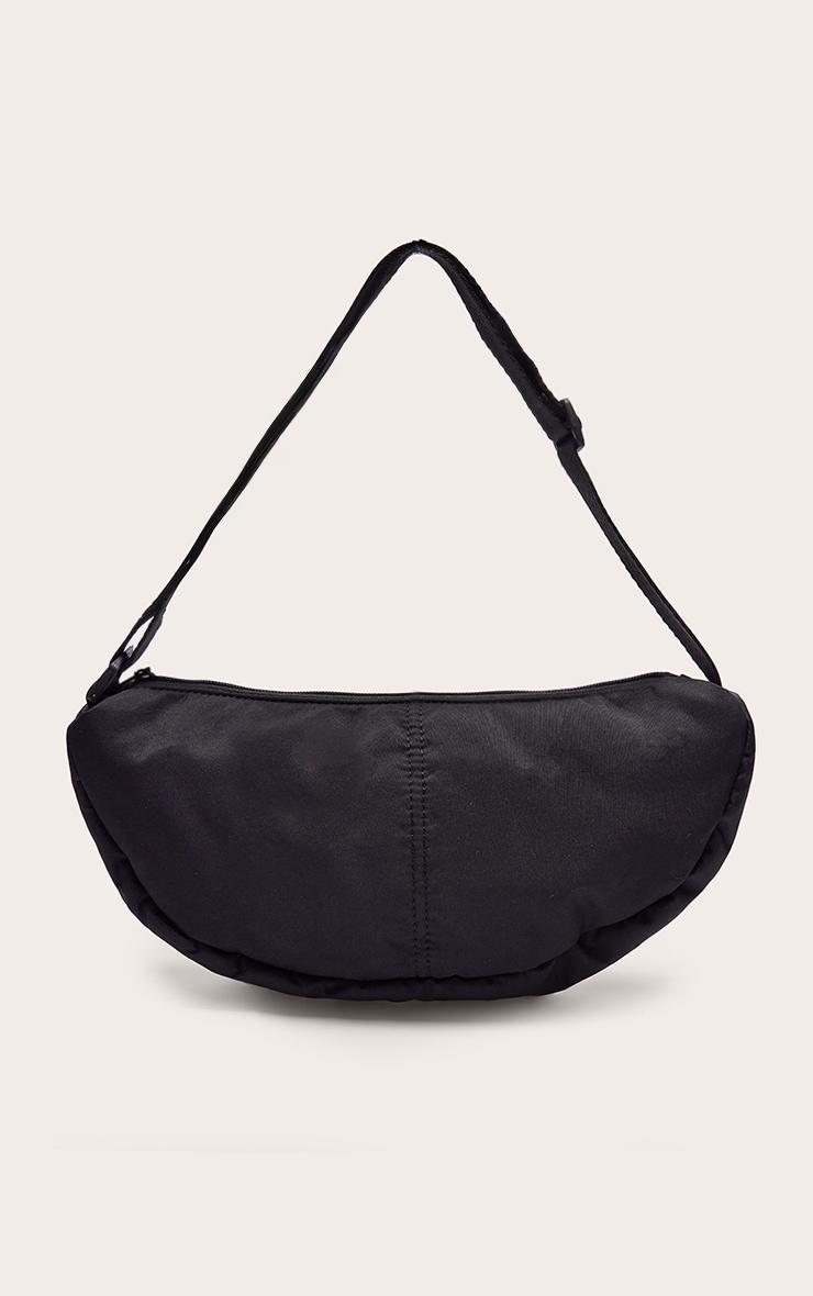 Black Nylon Simple Cross Body Bag Product Image