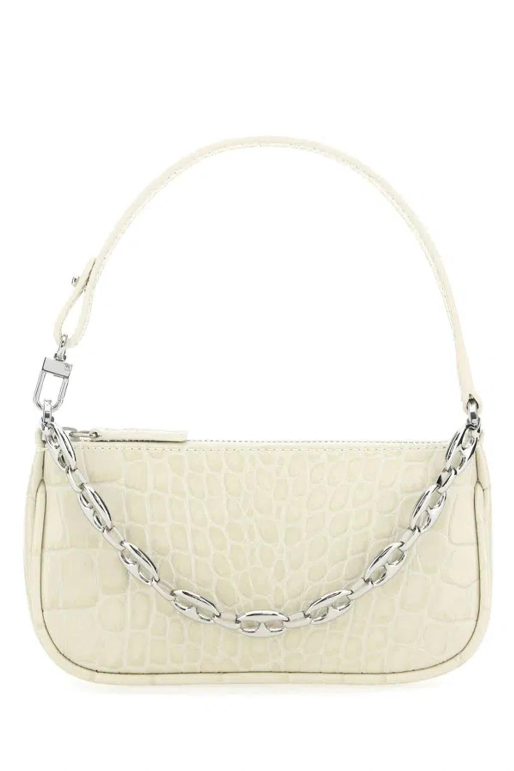 BY FAR Handbags. In White Product Image