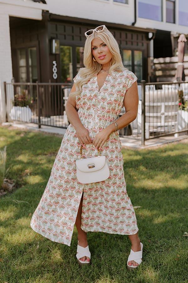 Cue The Sunshine Floral Midi Curves Product Image