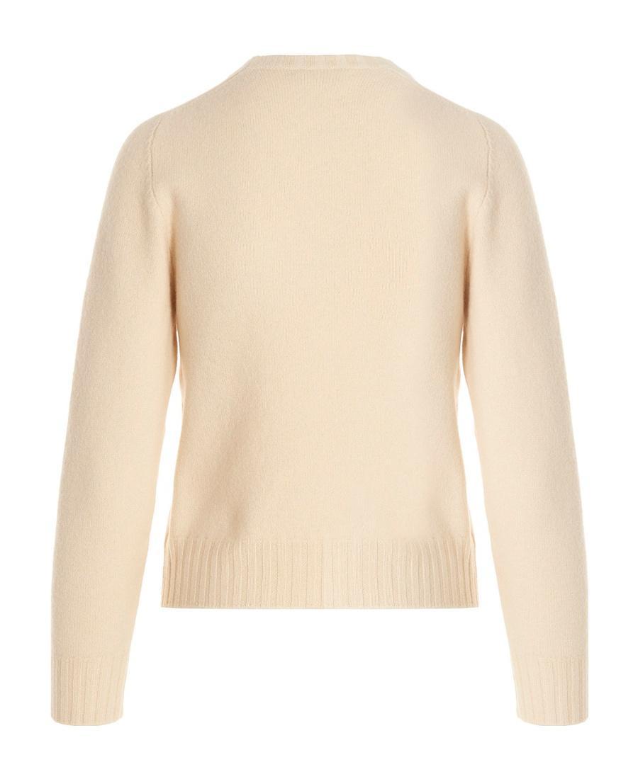 JIL SANDER Crew-neck Knitted Jumper In Nude Product Image