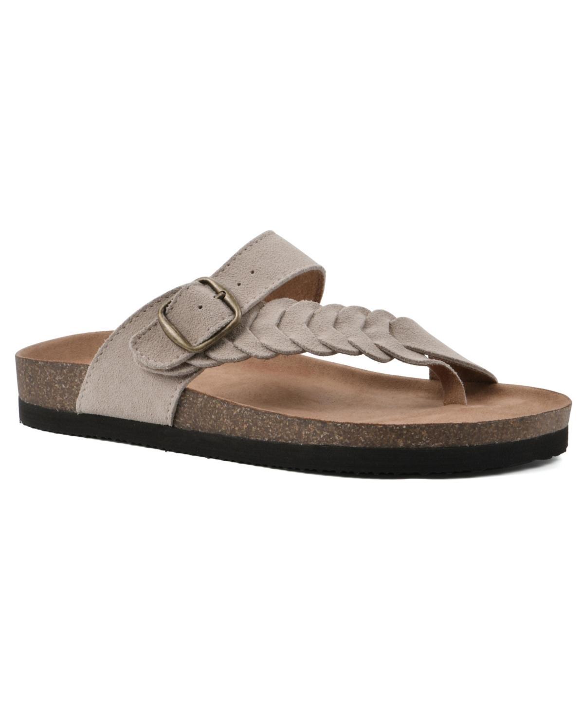 White Mountain Happier (Navy/Leather) Women's Sandals Product Image