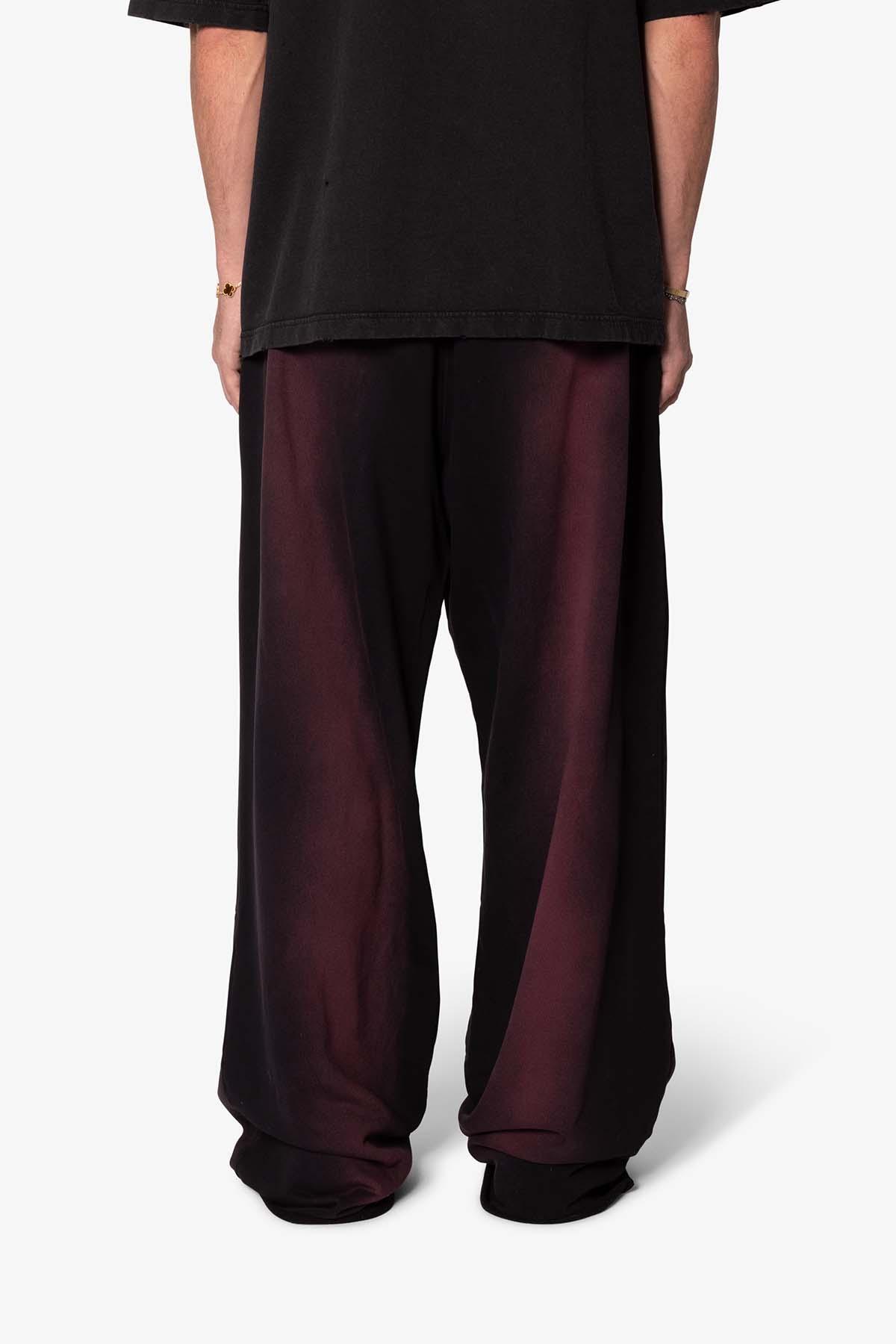 Sprayed Ultra Baggy Sweatpants - Plum Product Image