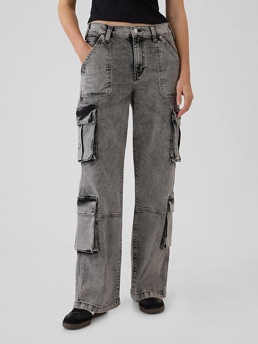 Mid Rise Double Cargo '90s Loose Jeans Product Image