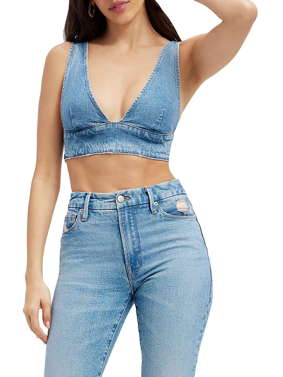 Womens Denim Bra Top Product Image