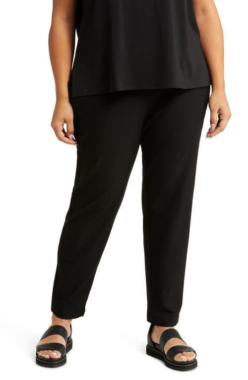 Eileen Fisher Washable Stretch Crepe Slim Leg Ankle Pants Product Image