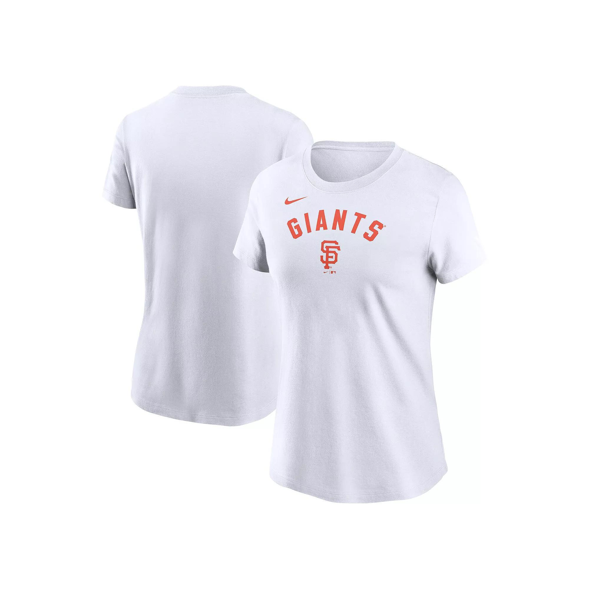 Women's Nike White San Francisco Giants Team Arch T-Shirt, Size: Medium Product Image