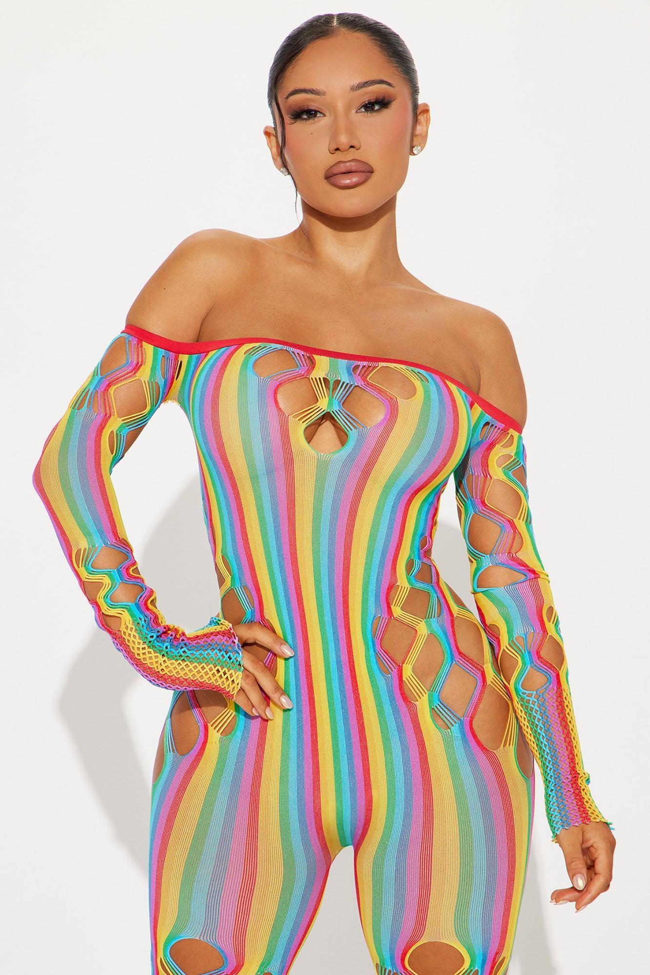 Ready For The Night Seamless Jumpsuit - Multi Color Product Image