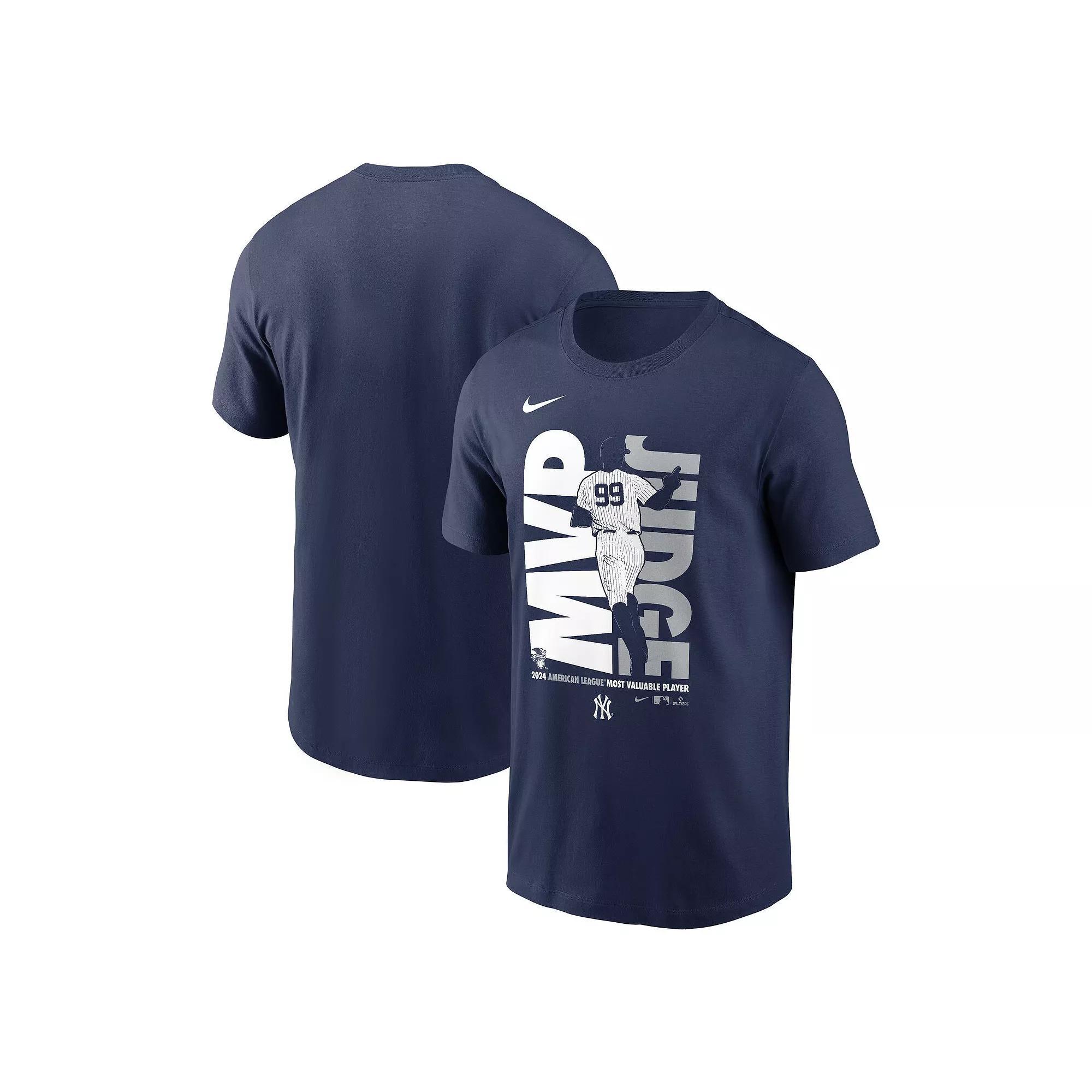 Men's Nike Aaron Judge Navy New York Yankees 2024 American League MVP T-Shirt,  Product Image