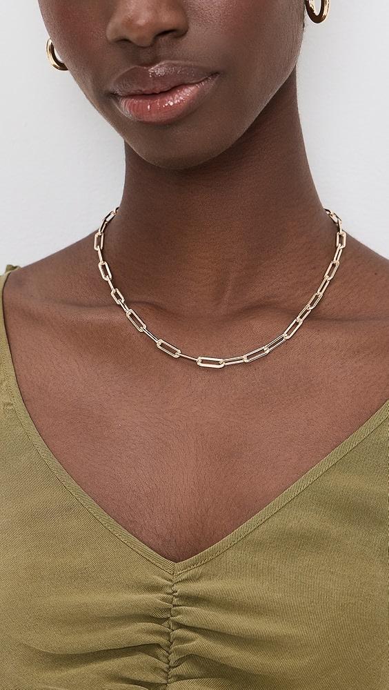 By Adina Eden Large Paperclip Link Necklace | Shopbop Product Image