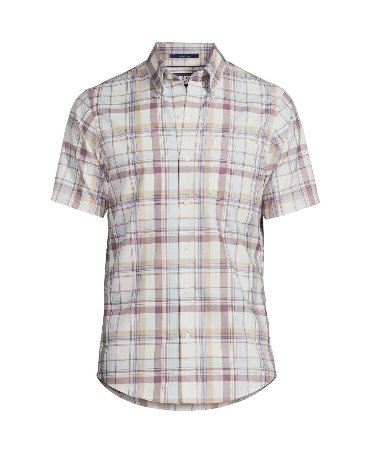 Mens Lands End Traditional-Fit No-Iron Button-Down Sport Shirt Product Image