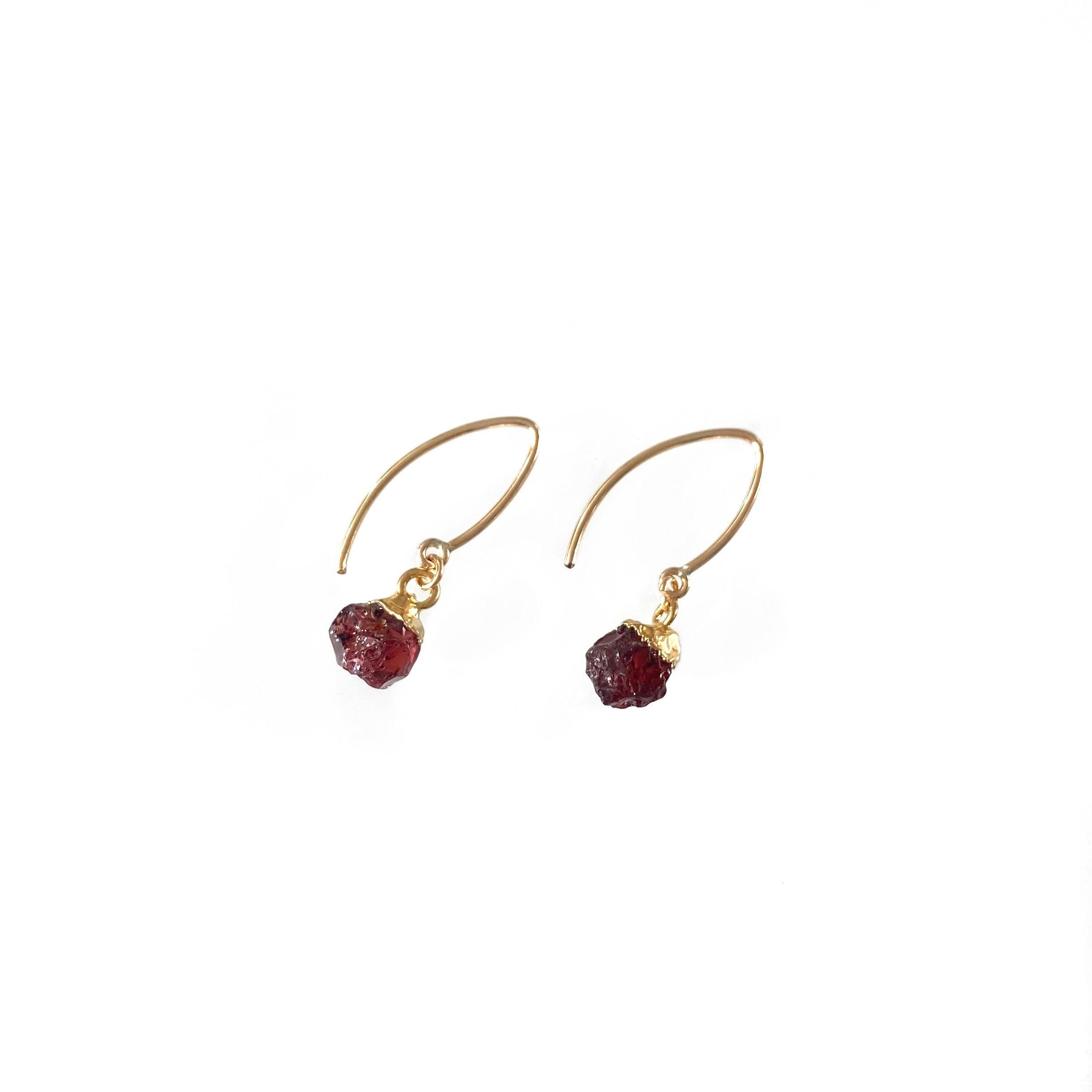 Garnet Mini Earring Product Image