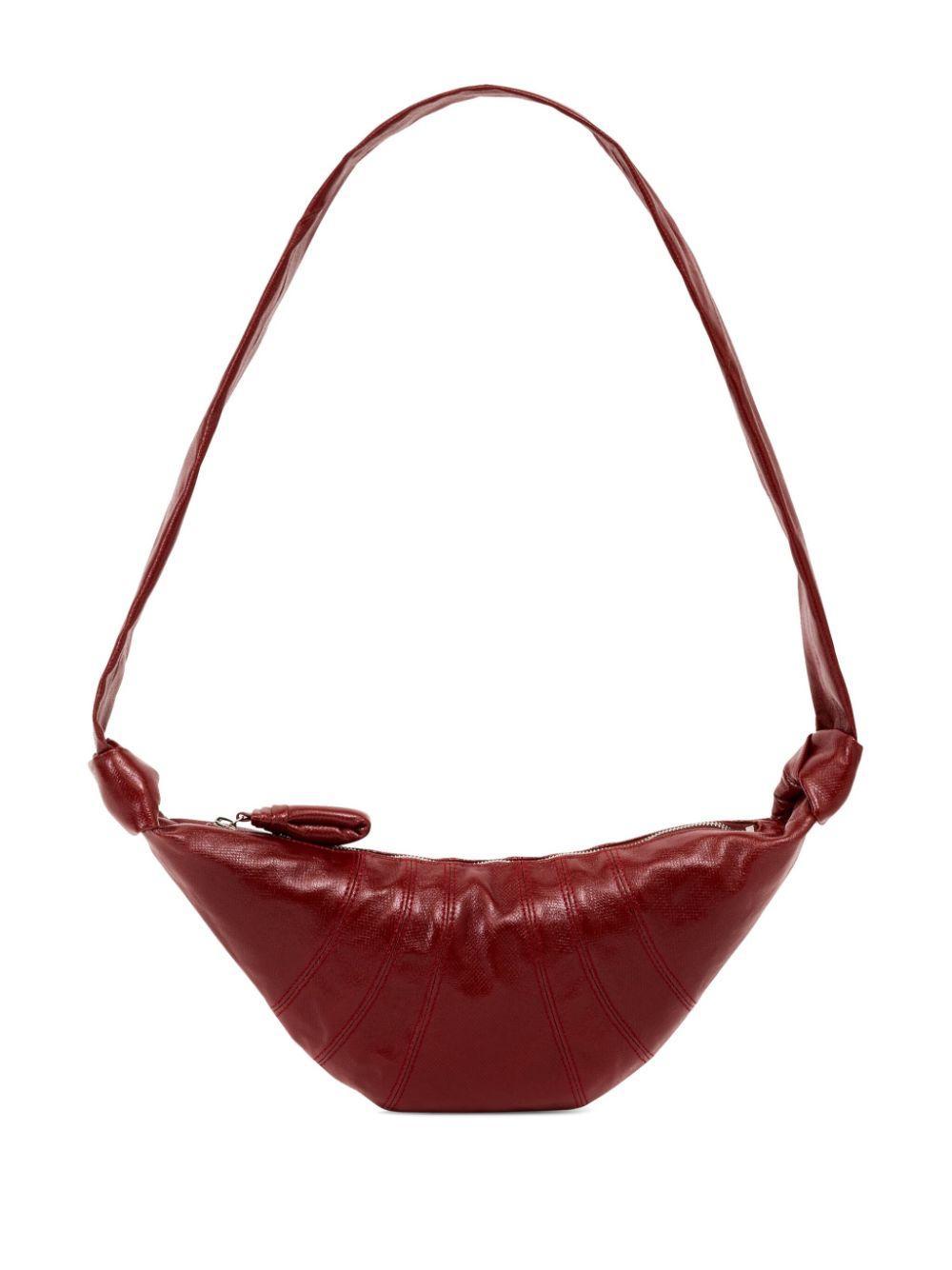 LEMAIRE Small Croissant Cotton Bag In Red Product Image