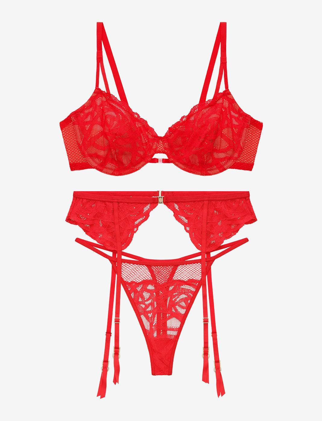 Rose Lace Unlined Demi Bra Product Image